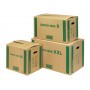ProgressCargo PC CB01.02 Lot de 10 cartons de déménagement ondulés écologiques Marron 637 x 340 x 360 mm