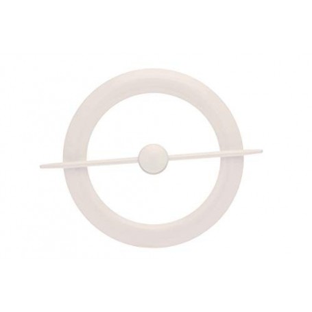 Ateliers28 _ Accessoire de Rideau 1 Embrasse Métal avec Magnet Central (Blanc)