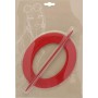 Ateliers 28 _ Accessoire de Rideau 1 Embrasse PVC Ovale (Rouge Glossy)