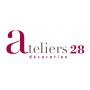 ATELIERS 28 | PENDERIE OVALE 30X15 | 2 X EMBOUTS | BLANC
