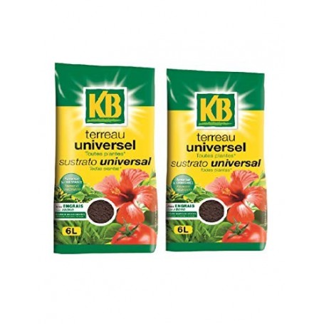 KB TERREAU UNIVERSEL TOUTES PLANTES LOT 2 SACS 6L KBUNI6