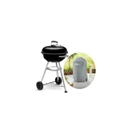 WEBER| PACK BARBECUE KETTLE CHARCOAL GRILL 47 CM + HOUSSE STANDARD 47 CM | 1221004 - 7175